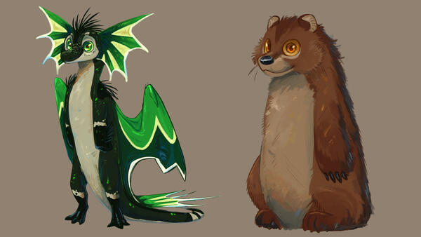 Cutesy Umbra & Arwenn - Painted