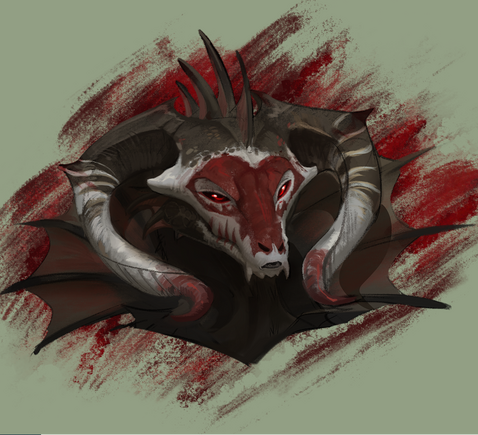 Black Dragonborn - Painted Black Dragonborn - Painted